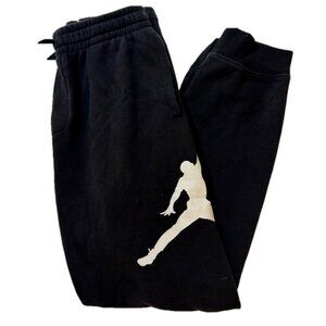 Nike Air Jordan Black White Joggers Sweats Athletic Comfy Bottoms Pants Youth XL